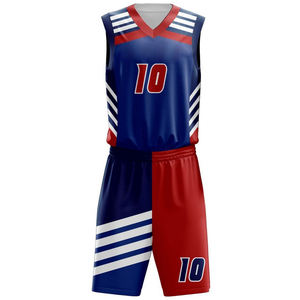 Tenues de basketball prêtes pour les tournois, fabriquées en tissu polyester durable, panneaux latéraux respirants, gestion de l'humidité - Product Image 5