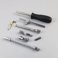 Elehand OEM – Kit d'outils à cliquet et douilles 1/4'' de 46 pièces avec mallette rigide pour mécanicien et réparation automobile