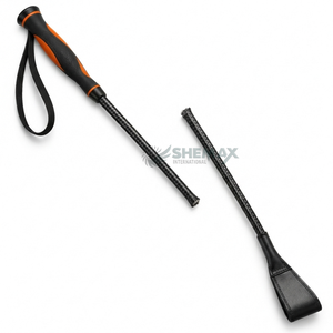 Fouet d'équitation professionnel fabriqué avec des matériaux de qualité, poignée ergonomique et sensation légère pour une conduite contrôlée. - Product Image 4