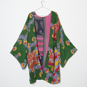 Kimonos Katha de Algodón para Mujer, Estilo Vintage de Primera Calidad, Vestido Occidental Único para Primavera/Verano - Product Image 1
