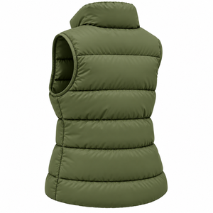 Chaleco Acolchado para Mujer al por Mayor, Sin Mangas, Cálido, de Invierno, para Exteriores, Color Sólido, Personalizado - Product Image 4