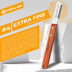 หวีแปรงขนสุนัข Flamia & Jabz พร้อมมีดสแตนเลสสำหรับกำจัดขนสัตว์เลี้ยง สีส้ม - Product Image 6