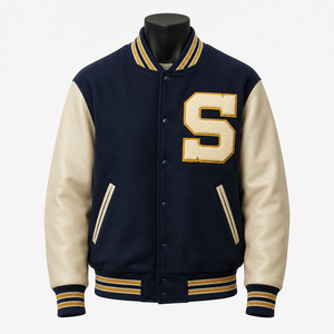 Chaqueta Universitaria al por Mayor, Personalizable con Logotipo, Chaqueta de Invierno para Universidad, Chaqueta Universitaria de Lana de Buena Calidad para Hombre, Chaqueta de Béisbol - Product Image 1