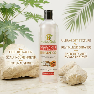 Shampooing Pur Coco et Papaye pour Cheveux Secs et Abîmés : Nourrit et Lisse pour des Cheveux Sains - Product Image 5