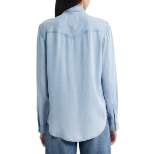 เสื้อเชิ้ตยีนส์ลำลองผู้หญิง สวมใส่สบาย ดีไซน์กระดุม ผ้าฟอก ระบายอากาศได้ดี ผ้าฝ้าย 100% ปรับแต่งแบรนด์ได้ เหมาะสำหรับฤดูร้อนและฤดูหนาว - Product Image 3