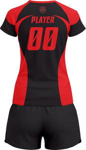 Tenue de volley-ball SpikeStorm Pro AeroSpike Elite, kit de volley-ball ThunderHit Premium, 100 % polyester, impression par sublimation intégrale - Product Image 3