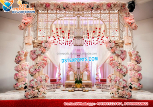 Magnifique mariage Maharani papillon Mandap Mandaps blancs traditionnels pour la décoration de mariage Fabuleux mariage asiatique Mandap USA - Product Image 6