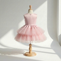Magnifique robe de bal en tulle brodée de fleurs pour filles de 3 à 10 ans, robe de demoiselle d'honneur/fille d'honneur, fabrication directe