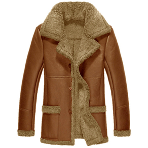 Manteau long respirant et écologique pour homme, modèle 2026, en fibre de bambou et laine tissée, épais et de haute qualité, idéal pour l'hiver - Product Image 1