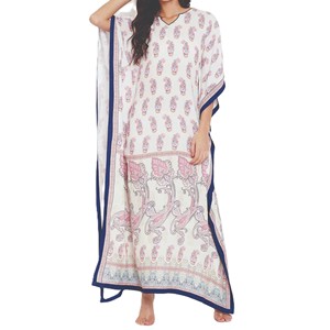 Robe Kaftan à Broderies, Coupe Ample, Longue, Fournisseur en Gros, Fabricant, Usine de Production Personnalisée - Product Image 1
