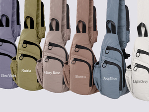 Bolso de pecho unisex, bandolera, tela Oxford, cierre de cremallera, impermeable, diseño informal, uso diario, todas las estaciones - Product Image 6