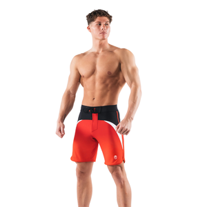 Shorts de bain pour hommes à blocs de couleur, séchage rapide, extensibles, pour la compétition, le surf et les sports nautiques, vêtements personnalisables avec logo OEM - Product Image 6
