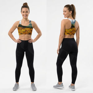 Sujetador deportivo personalizado con estampado, top de yoga transpirable para otoño, top corto de gimnasio, para correr, entrenamiento, moderno, elegante y cómodo. - Product Image 2