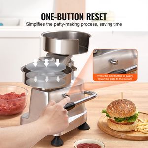 Pressa per Hamburger Professionale in Acciaio Inox, 3 Stampi Convertibili (4/5/6 Pollici) per Hamburger e Polpette di Salsiccia - Product Image 5