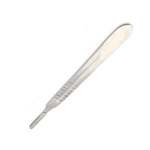 Cuchillo Quirúrgico Profesional con Mango Número 4 y 20 Hojas Estériles de Acero Inoxidable Reutilizables, Instrumento de Corte de Precisión - Product Image 3