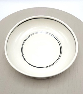 Premium Ceramic Serving Bowl with Minimalist Stripe Detailing Deep Wide Design for Contemporary Dining Presentation - Product Image 4