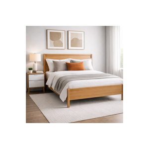 Colección RIVEO RANGLE, Suministro Directo, Muebles de Dormitorio de Madera Maciza Duraderos, OEM ODM, Cama de Madera Personalizada a Buen Precio - Product Image 1