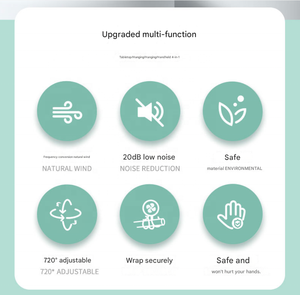 Ventilador Portátil Plegable de Escritorio Octopus Mini sin Aspas, 4 Velocidades, para Cochecito - Product Image 2