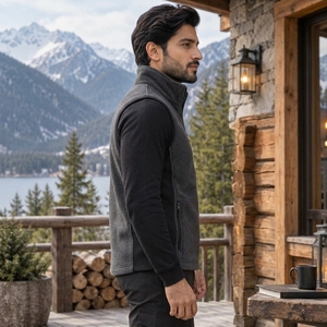 Gilet en polaire de qualité supérieure, doté d'un matériau en polaire doux, offrant un confort chaud, une construction légère, des poches sécurisées et une coupe moderne. - Product Image 4