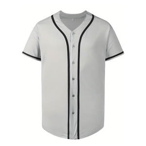 Camiseta de Béisbol de Manga Corta Transpirable para Hombre, Diseño de Última Moda, Personalizable, de Alta Calidad, con Estampado por Transferencia de Calor, Color Sólido - Product Image 5