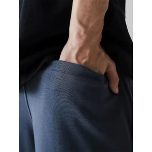 Wholesale <strong>Fleece</strong>-<strong>Lined</strong> Printed Cotton <strong>Men</strong>&rsquo;s Pants Flared Stacked Sweatpants Straight Baggy Fit Washed Streetwear Trousers - Product Image 3