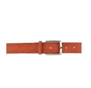 <b>Top</b> Quality Handmade with Pin Buckles Man's Belt in Orange Suede Leather 3.5cm1.37in for Wholesale 6 Pieces in a Box - Product Image 2