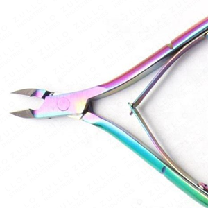 Coupe-cuticules en acier inoxydable arc-en-ciel coloré, outil de soin des ongles pour manucure et pédicure, avec étiquette privée et logo personnalisé - Product Image 6