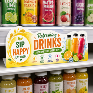 PVC BPA Free Convenient Supermarket <b>Shelf</b> Talker Retail Promotional Product Display Advertising Sign Board - Product Image 4