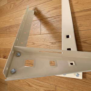 ELRC301 Heavy Duty Bookshelf Wall <b>Bracket</b> 3HP DIY Wall Mount L-<b>Bracket</b> Powder Coated Metal Support for Library Shelving - Product Image 3