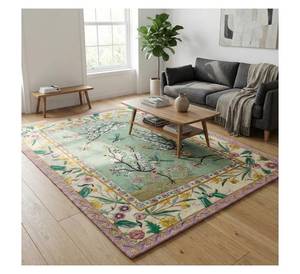 Alfombra Rectangular Abstracta Moderna de Lujo Hecha a Mano con Lana, Antideslizante, Apta para Mascotas, Lavable, para Uso Doméstico y Comercial - Product Image 1