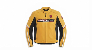 MotoCP Rucati <b>Racing</b> <b>Jacket</b>/Chaqueta Stylish Leather Riding Gear Protection Level 2 CE Certified - Product Image 1