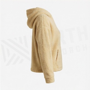 เสื้อฮู้ดผู้หญิงแบบขายส่ง ประดับเพชรเทียม ล้างสีแบบแอซิดวอช ดีไซน์สวยหรู สไตล์สตรีทแวร์ เสื้อสเวตเชิ้ตคุณภาพสูง รับสั่งทำสีตามต้องการ - Product Image 3
