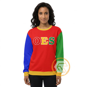 เสื้อสเวตเชิ้ตผ้าฝ้ายฟลีซปักลายอีสเทิร์นสตาร์แบบกำหนดเองสำหรับฤดูหนาว พร้อมโลโก้ด้านหน้า สไตล์เกาหลี-กรีก เป็นมิตรต่อสิ่งแวดล้อม - Product Image 4