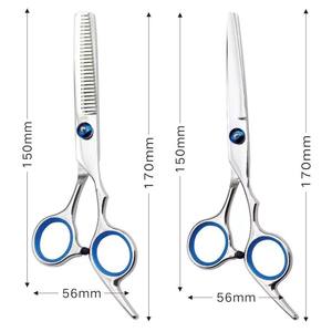 Ciseaux professionnels de salon en acier inoxydable et céramique pour droitiers, ciseaux de coiffure pour la coupe et l'éclaircissement des cheveux - Product Image 4