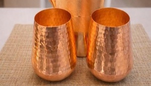 Verres à boire en cuivre, vaisselle haut de gamme, gobelets métalliques pour eau, jus, cocktails, durables, réutilisables, pour cuisine, salle à manger, bar. - Product Image 6