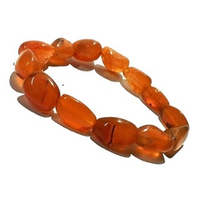 Pulsera de cristal con cuentas de cornalina roja Tripura, cuentas de 8 mm, piedra de cristal, joyería de moda para hombres. - Product Image 1