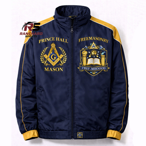Veste coupe-vent personnalisée pour francs-maçons, 100% coton, imperméable, fermeture éclair, capuche, logo maçonnique de haute qualité, respirante, écologique, unie - Product Image 1
