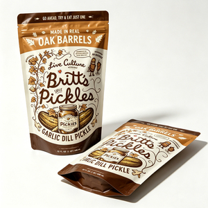 Sachet Doypack personnalisé à fermeture éclair en plastique pour fruits secs, cacahuètes, noix, amandes et mélange de noix de cajou - Product Image 2
