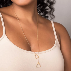 Geometric Pendant Necklace Solid Real 18k Gold Plated Alloy Minimalist <b>Snake</b> Chain Unisex Everyday Wear - Product Image 2