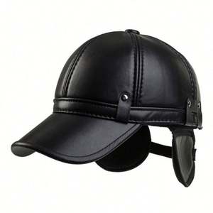 Gorra de Béisbol de Cuero para Hombre, Modelo 2024, Cálida para Invierno, Venta al Por Mayor - Product Image 1