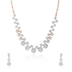 B2B Bulk 14KT White Gold <b>Necklace</b> 27.800g Elegant Continuous Diamond Cut Pattern <b>Statement</b> Choker Fine Jewelry Factory Outlet - Product Image 5