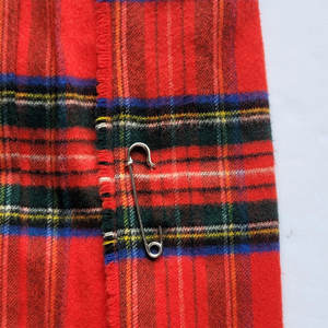 Falda Larga Plisada de Tartán de Cachemira/Lana de Primera Calidad para Mujer, Venta al Por Mayor de Fábrica - Product Image 3