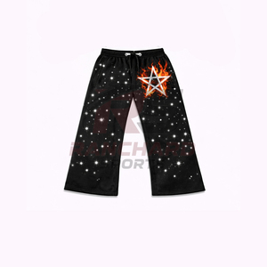Ensemble de survêtement décontracté deux pièces avec logo personnalisé imprimé, en molleton de coton, style streetwear, avec coutures de haute qualité - Product Image 2