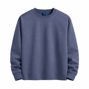 Sweat-shirt à col rond pour garçons, manches longues, personnalisé, pour hommes, uni, doublé, 100% coton, hiver, décontracté, chaud, en polaire, pull-over - Product Image 5
