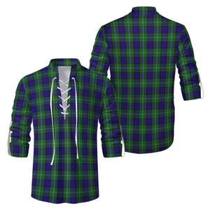 Chemise écossaise traditionnelle Jacobite Ghillie Kilt à carreaux Meldrum Tartan, à lacets, sur mesure, de haute qualité pour homme - Product Image 2