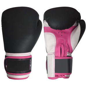 Alta calidad Kick Boxing Muay Thai personalizado 2024 mejor diseño precio razonable punzonado entrenamiento guantes de cuero de Pakistán - Product Image 1