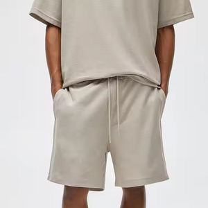 Ensemble de shorts décontractés respirants pour hommes, été, séchage rapide, t-shirt à manches courtes, ensemble de survêtement 2 pièces - Product Image 4