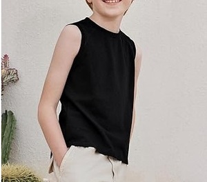 Athletic Tank Tops Shirts Sleeveless Muscle Shirts for Kids Activewear Lightweight Quick Dry Jogging Wear Kids Vest <b>Singlets</b> - Product Image 4