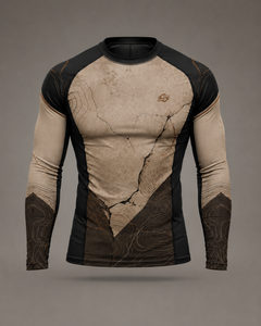 เสื้อรัดรูปแขนยาวแบบยูนิเซ็กซ์ พิมพ์ลายด้วยเทคนิค Heat-Transfer สำหรับ MMA BJJ ระบายอากาศได้ดี แห้งเร็ว ซับเหงื่อ ยืดได้สี่ทิศทาง - Product Image 1