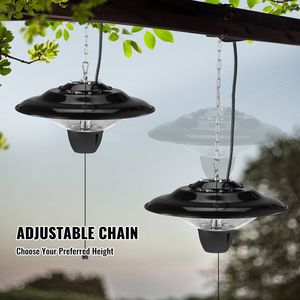 Riscaldatore Elettrico a Infrarossi da Esterno/Interno 1500W, 23.6 Pollici, con Cavo di Accensione, Protezione IP34, Design Sospeso - Product Image 5